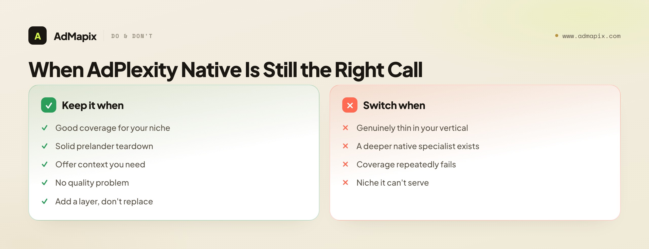 When AdPlexity Native Is Still the Right Call