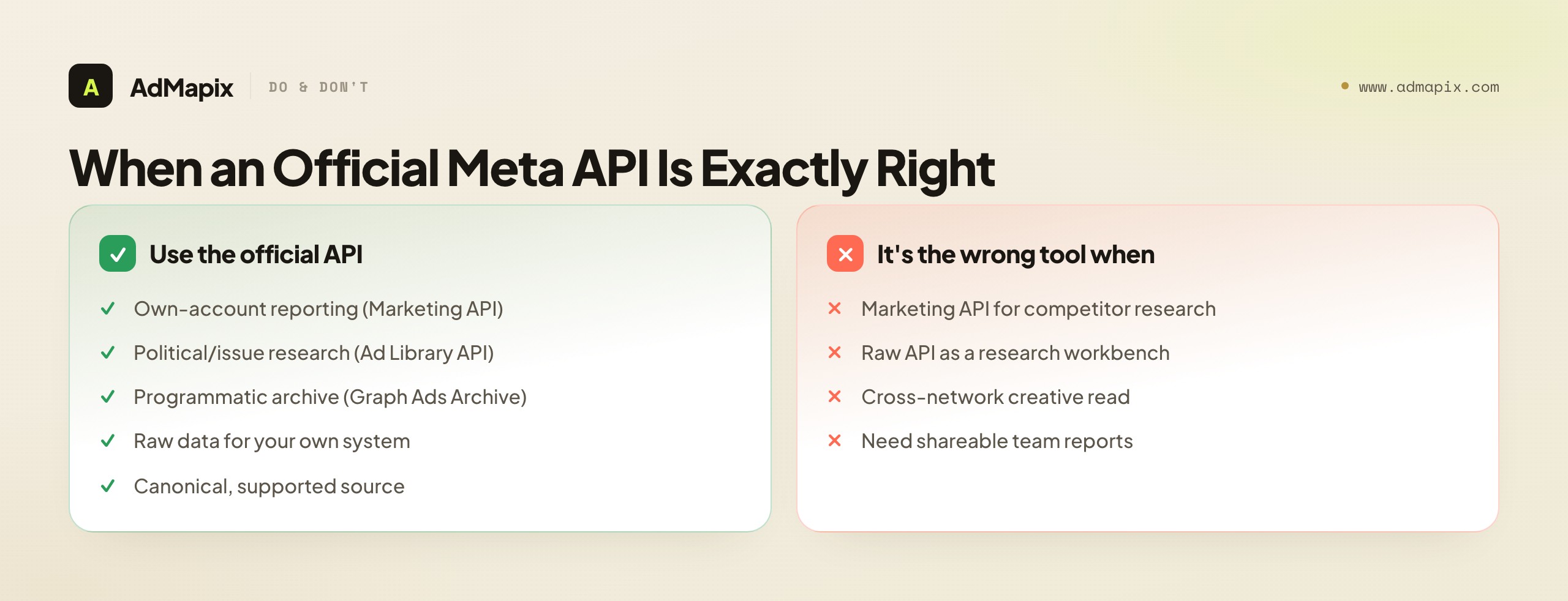 When an Official Meta API Is Exactly Right