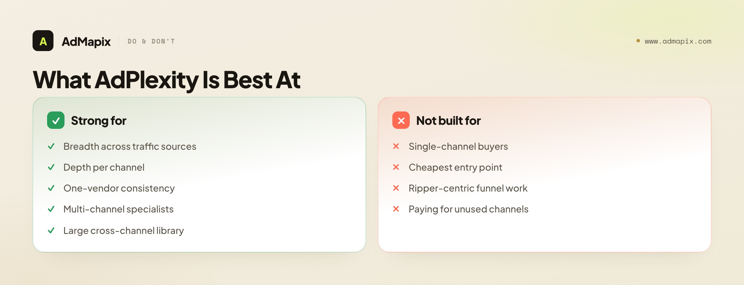 What AdPlexity Is Best At